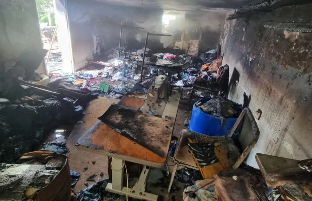 Incêndio em instituição de longa permanência para idosos destrói sala com roupas que seriam doadas em Dores do Indaiá