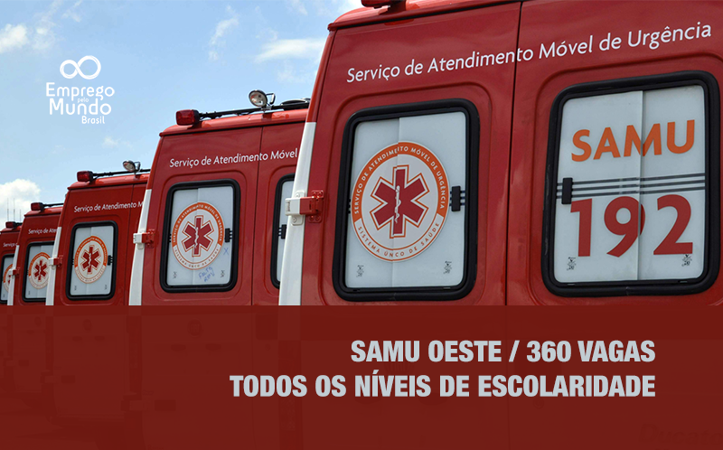 SAMU abre 360 vagas em Minas Gerais